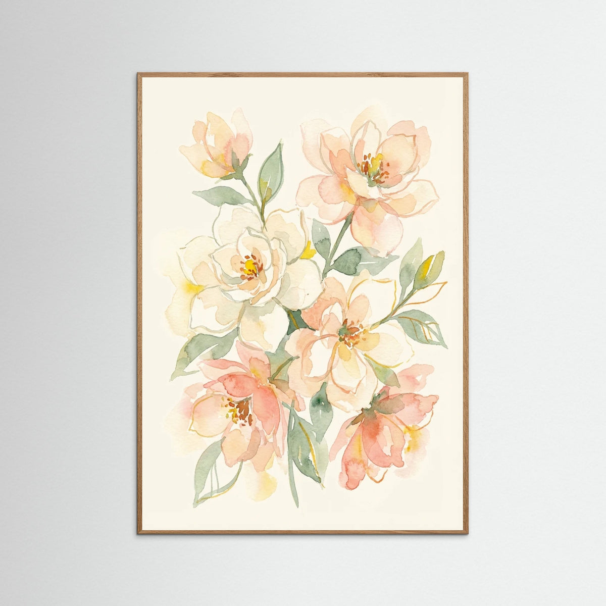 Oak Nature Golden Poppies