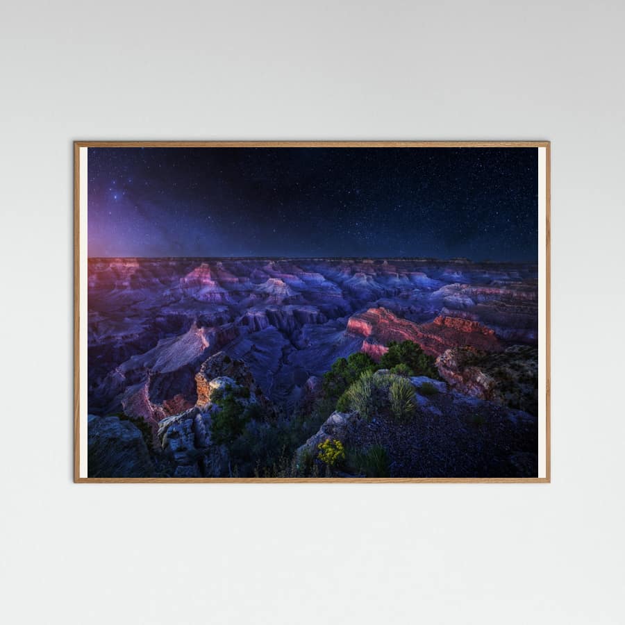 Grand Canyon Night Poster