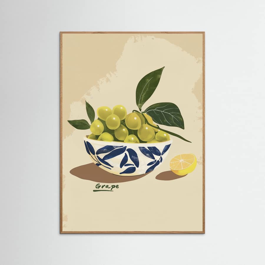 Grape Poster – Poster und Kunstdruck