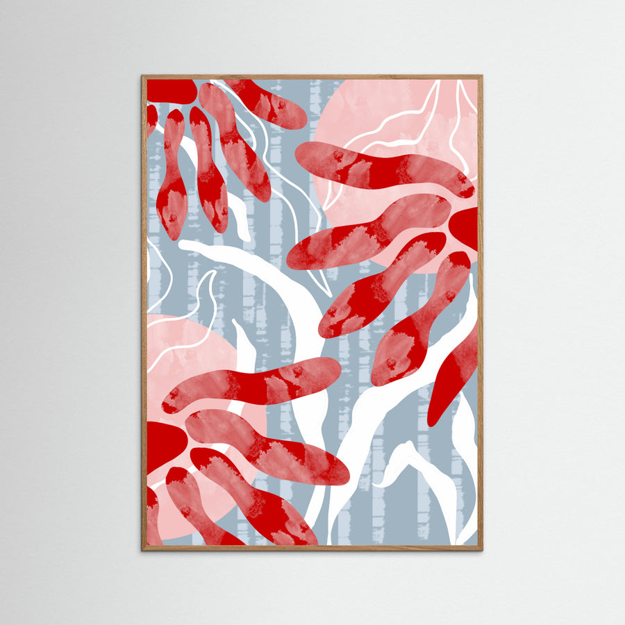 Graphic Florals Boho Petals Poster
