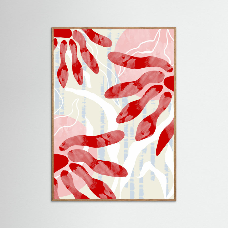 Graphic Florals Boho Poster
