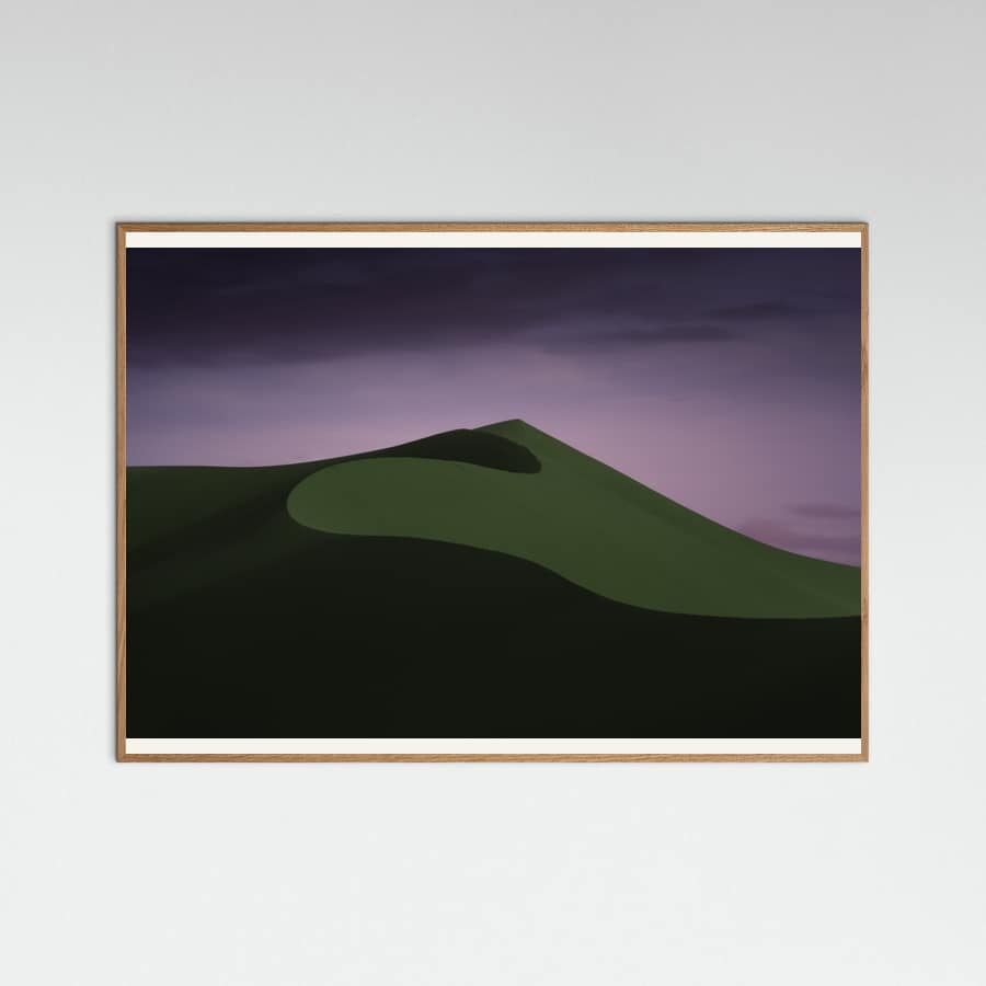 Green Dunes Twilight -juliste – juliste ja taidepainatus