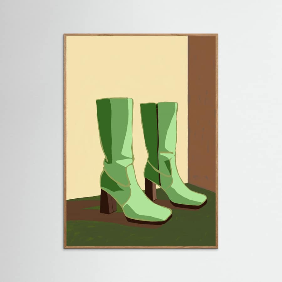 Green boots Poster