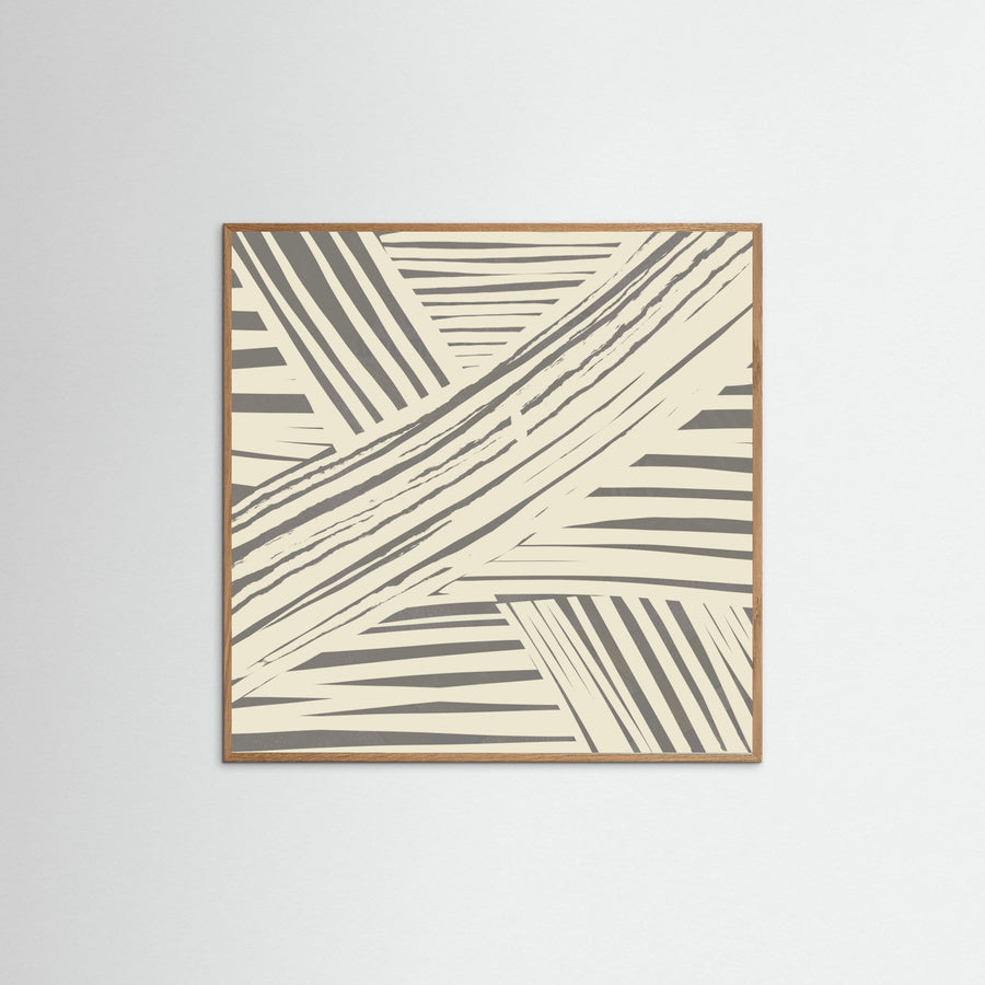 Grey diagonal stripe pattern -juliste