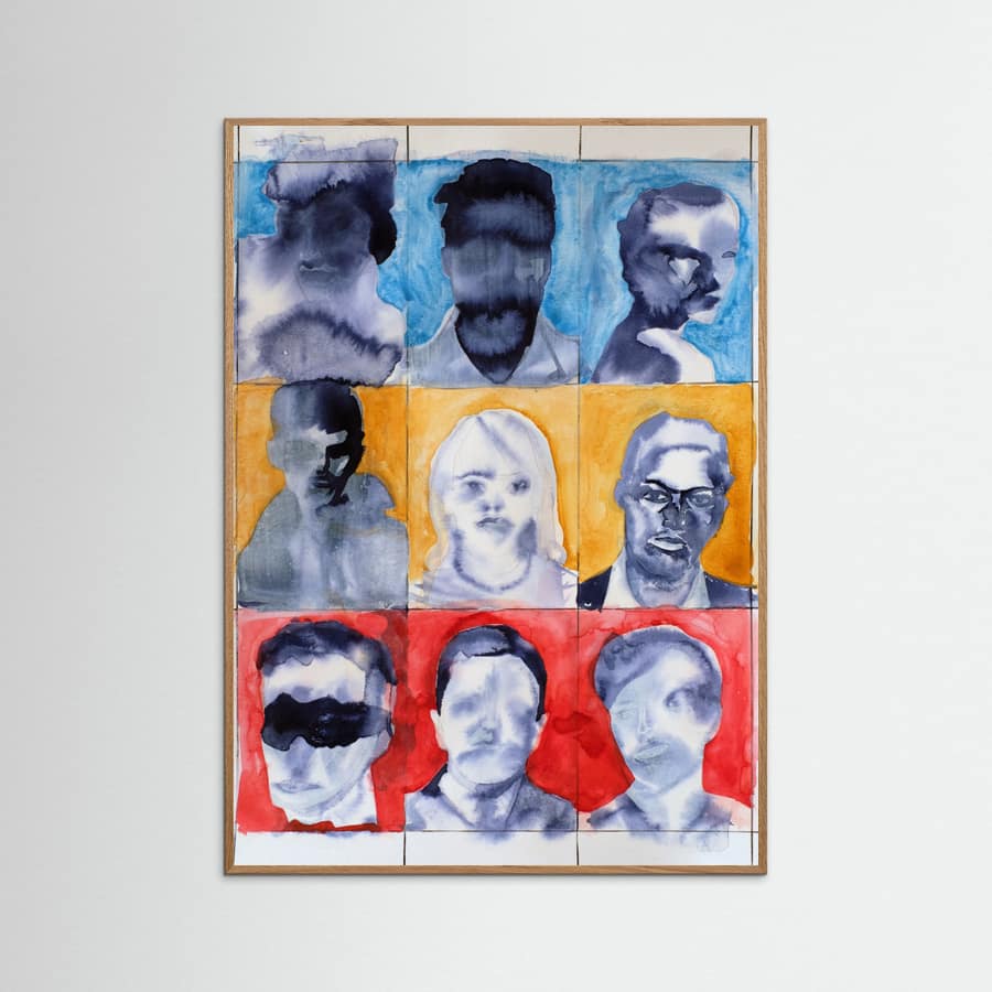 Headshot Grid No. 1 Poster