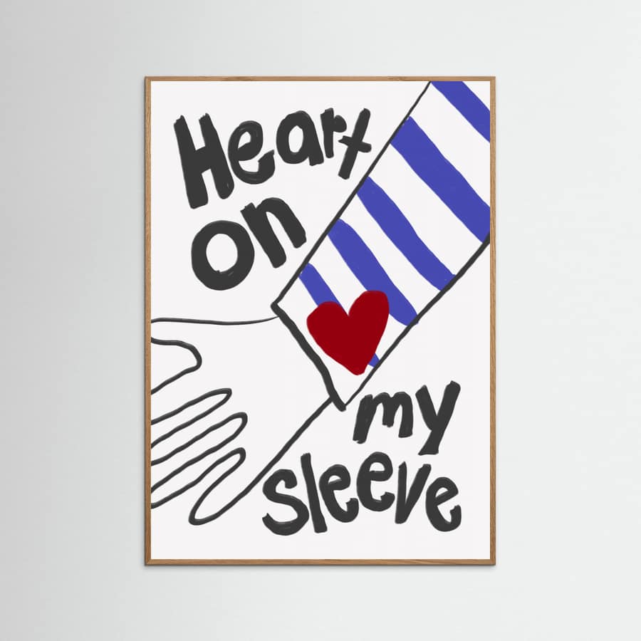 Poster Heart On My Sleeve