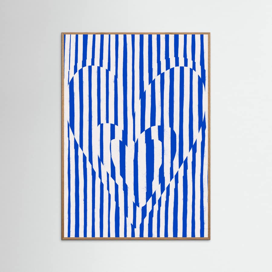 Poster Hearts (Blue Version)