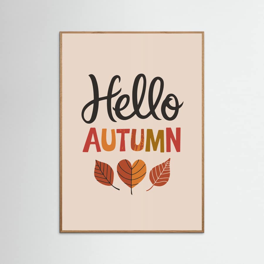 Hello Autumn Poster – poster en kunstdruk