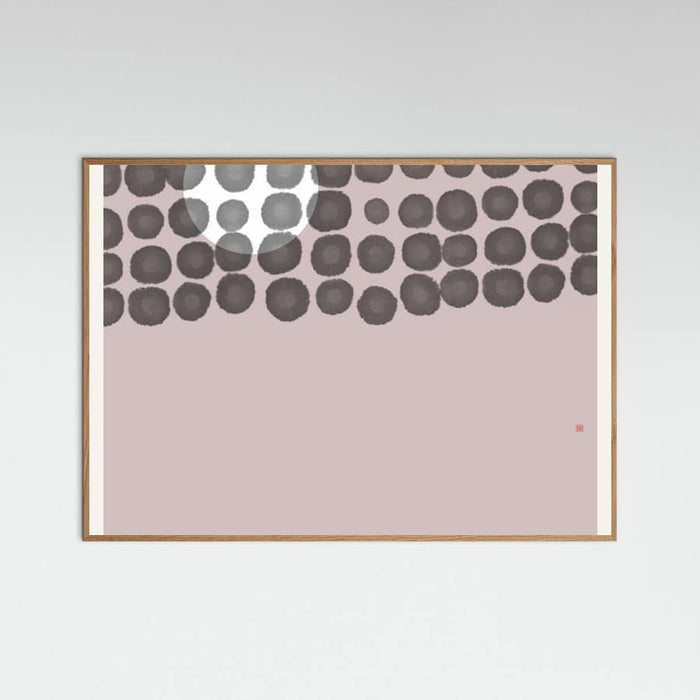 Hidden Moon N°3 | Behind the Clouds Poster – plakat og kunsttryk