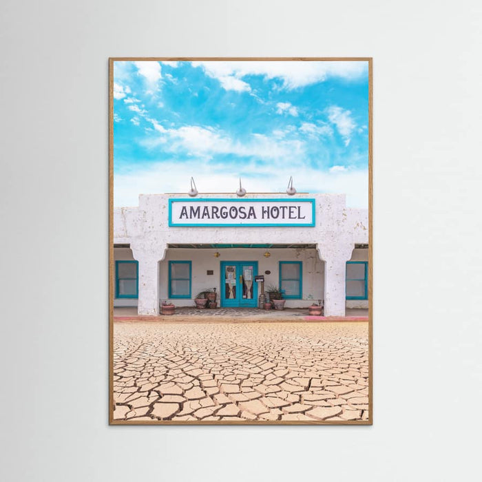 Historic Amargosa Hotel and Opera House in Death Valley Junction, California Poster – poster and art print
