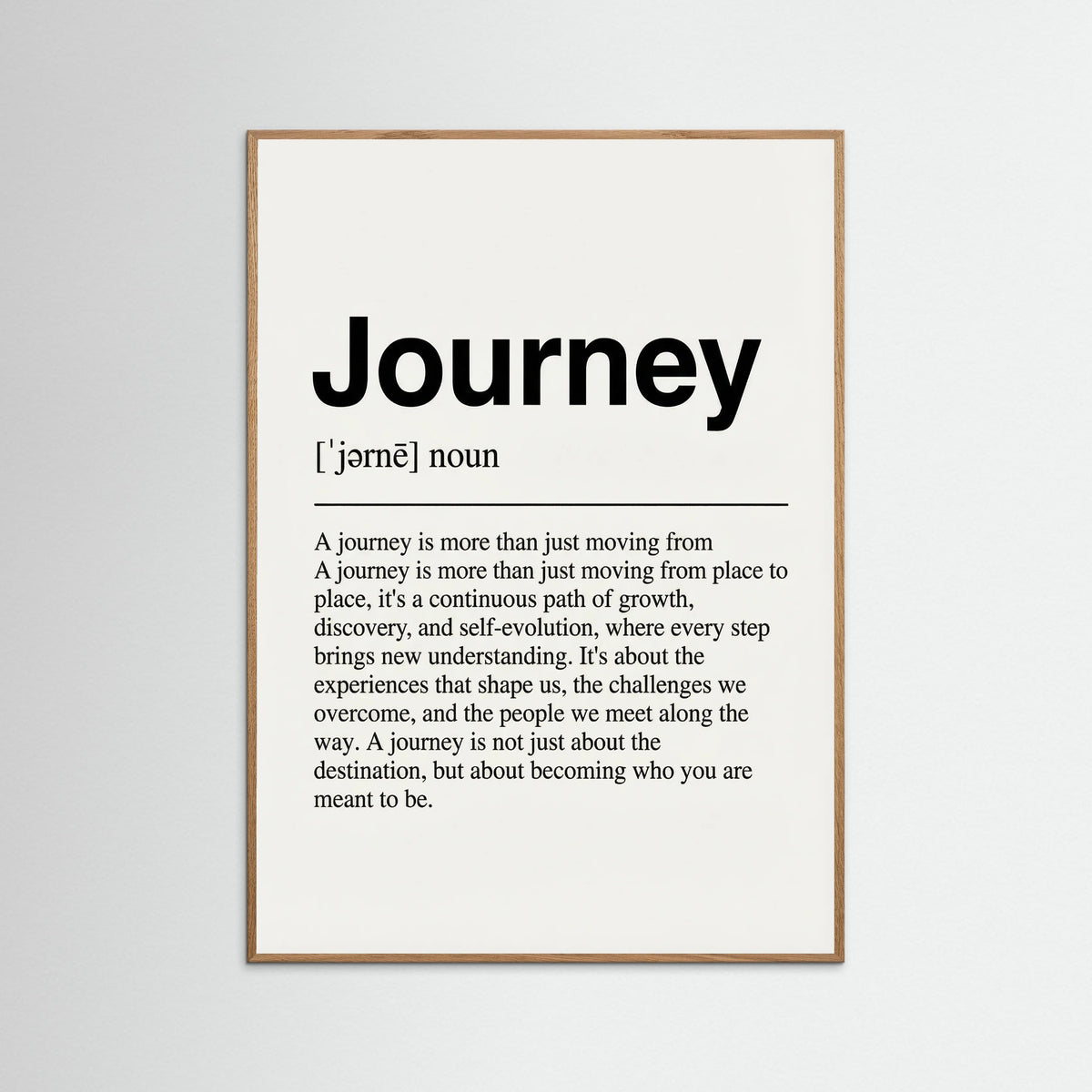 Oak Nature Home Definition Print