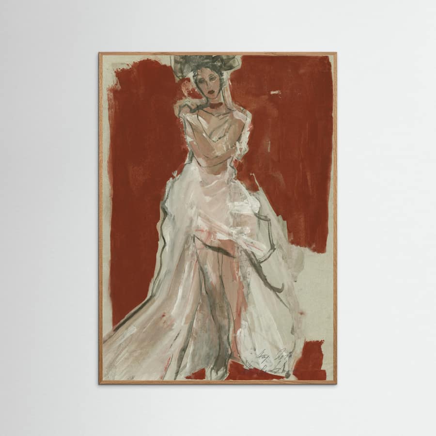 Hommage à Leonor Fini III Poster – poster en kunstdruk