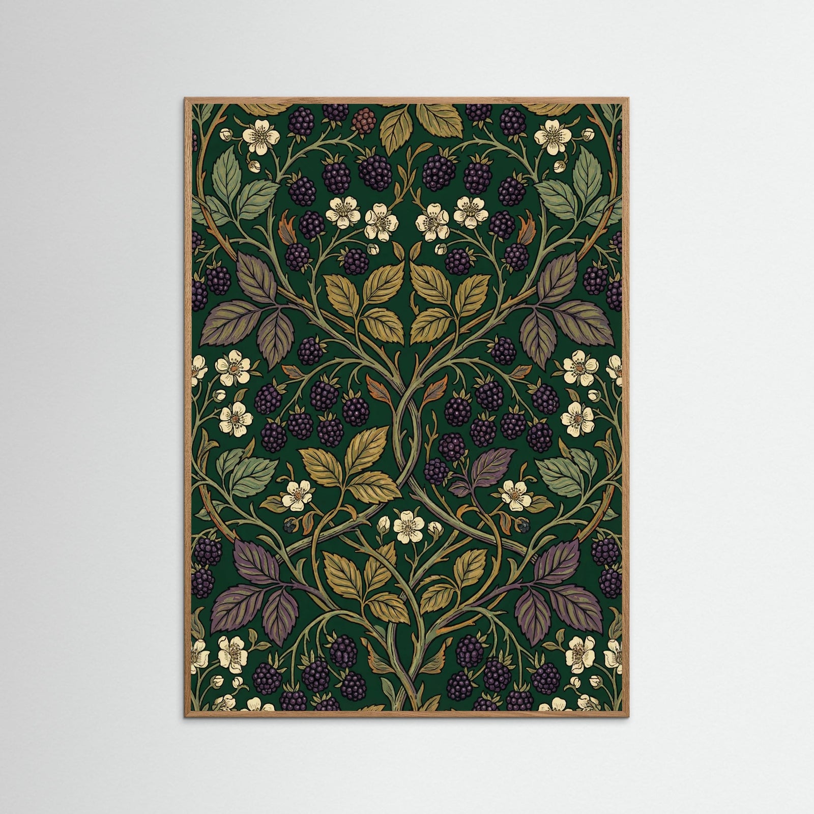 Oak Nature Honeysuckle Pattern