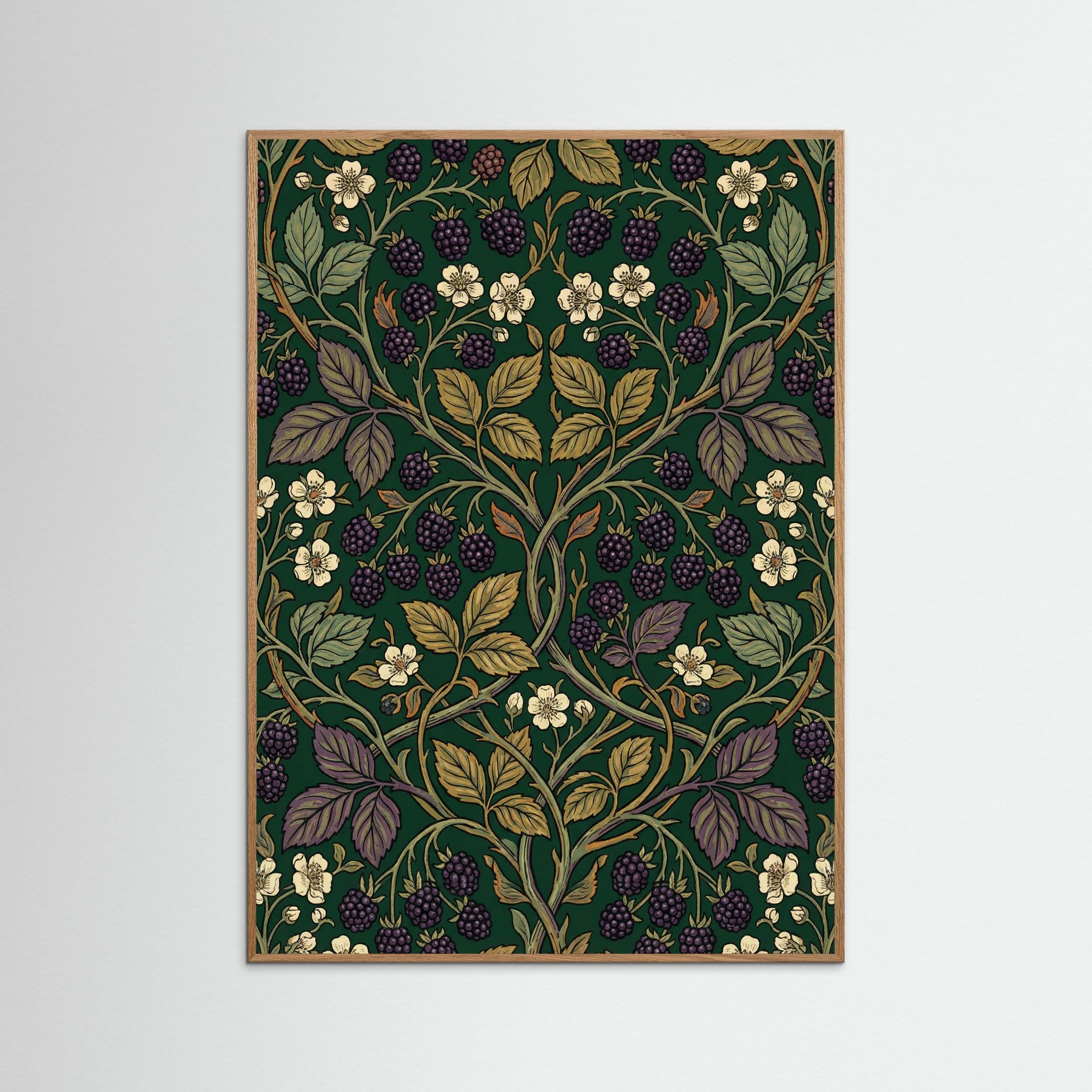 Oak Nature Honeysuckle Pattern