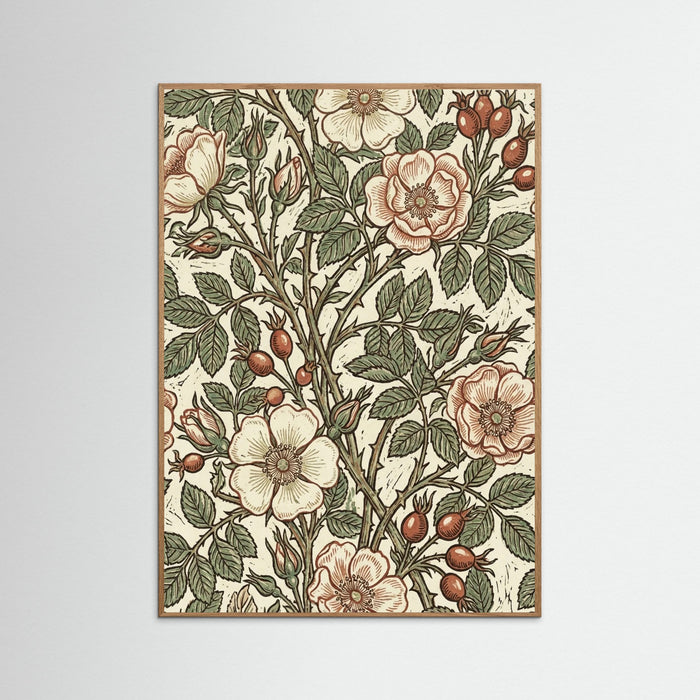 Oak Nature Honeysuckle Scroll
