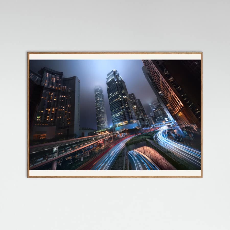 Poster Hong Kong City Lights – poster e stampa artistica