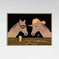 Affiche Horses at the bar – affiche et impression d’art