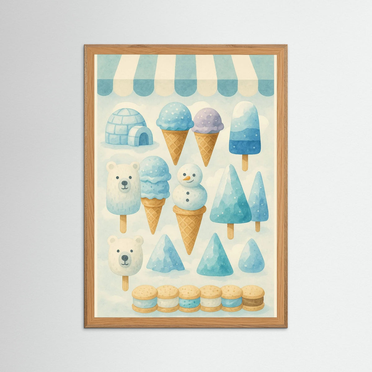 Oak Nature Ice Cream Poster