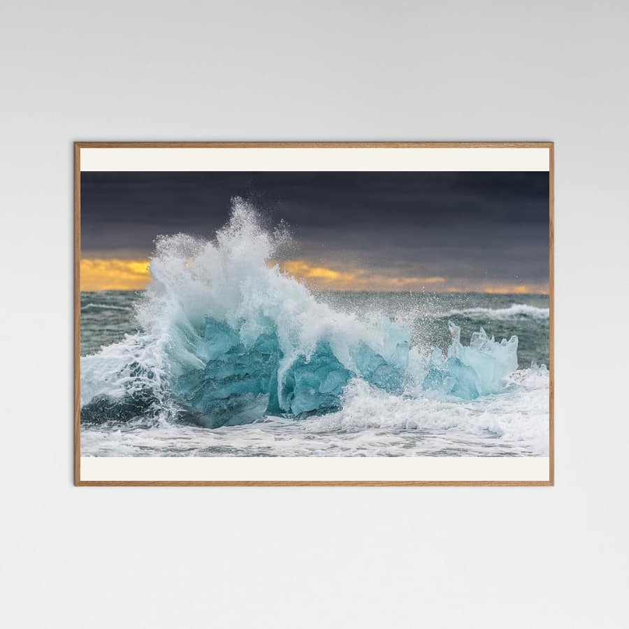 Icy wave Poster – poster och konsttryck