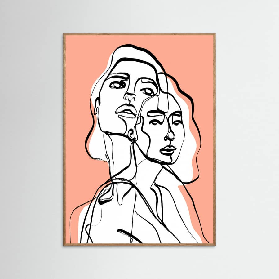 Imaginations (Peach) Poster