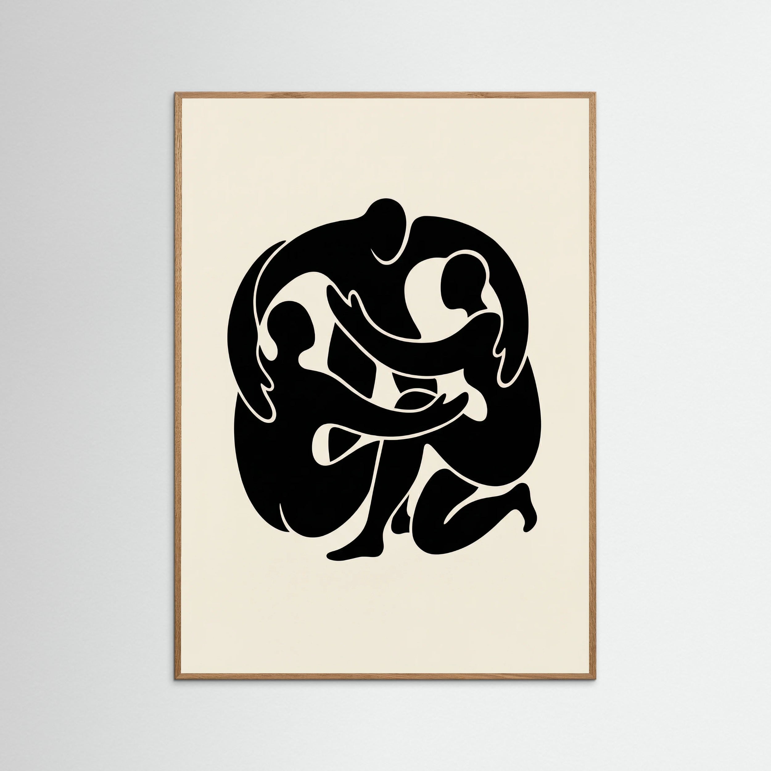 Oak Nature Intertwined Gaze Black