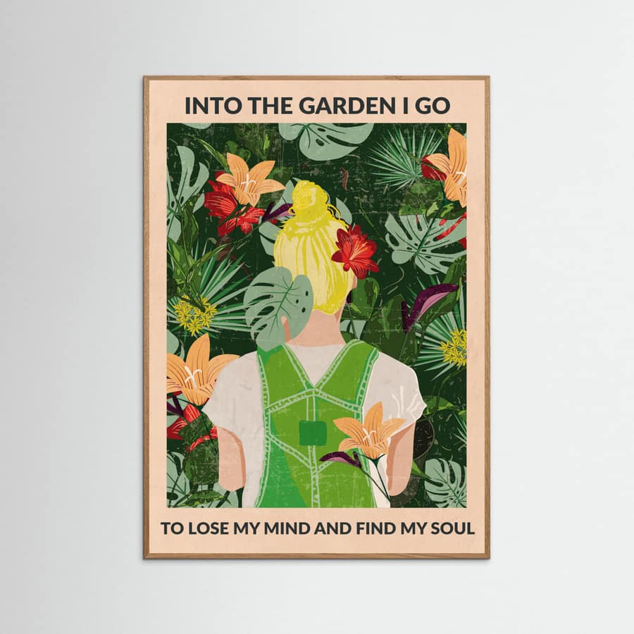 Into the Garden (blonde) Poster – poster and art print