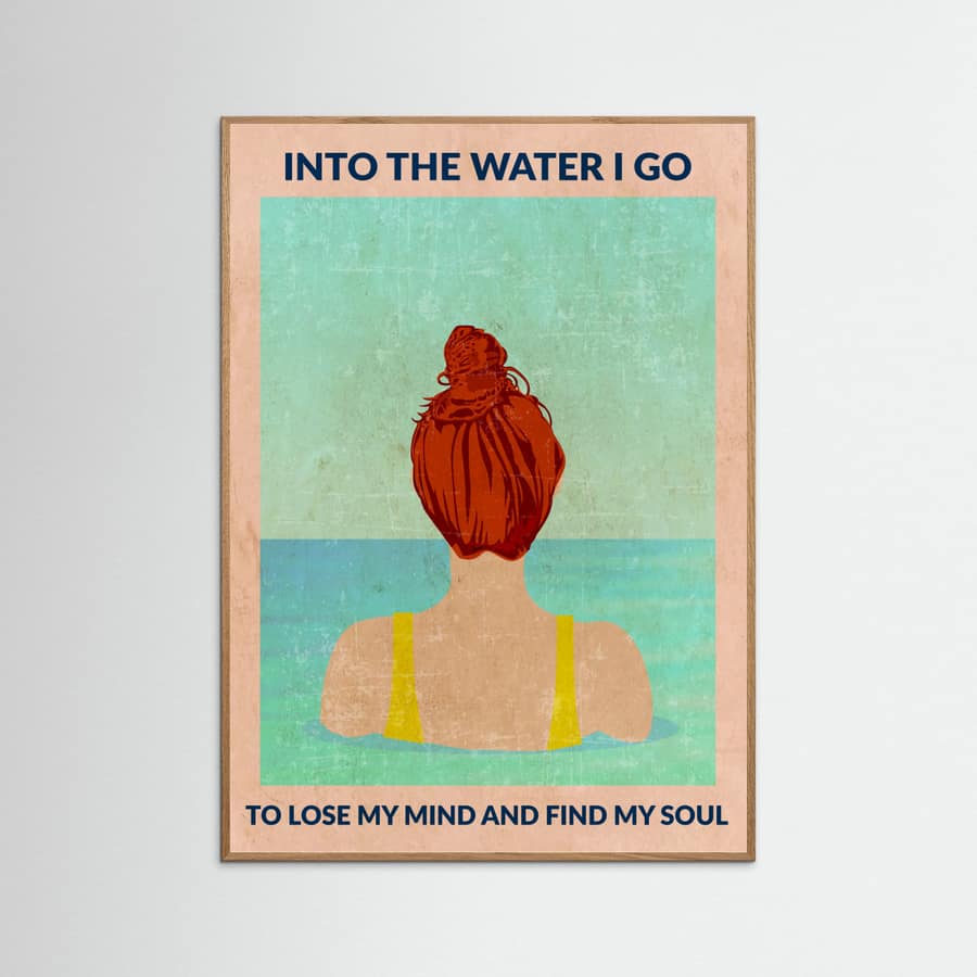 Into the Water (redhead) Poster – poster and art print