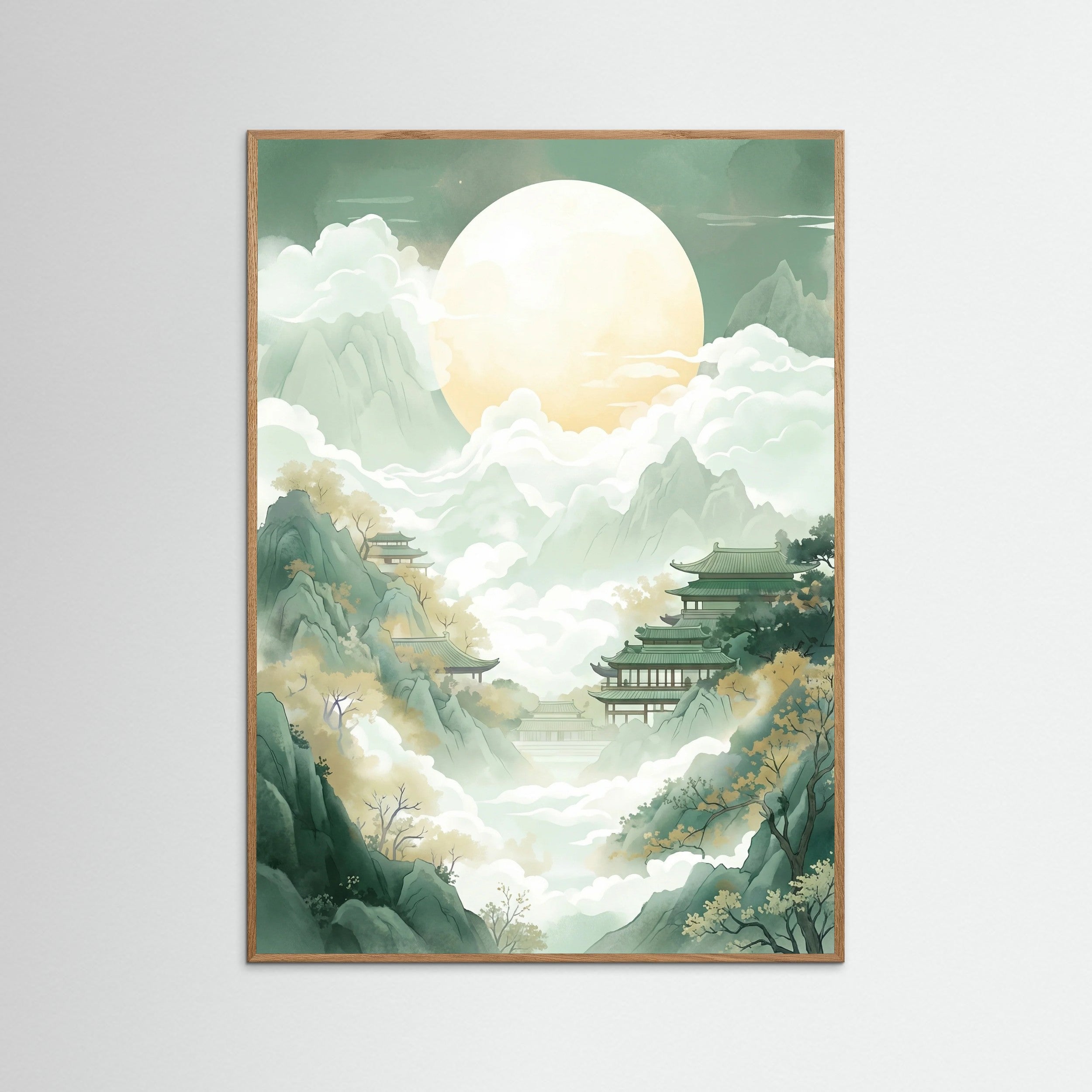 Oak Nature Jade Peaks Serenity