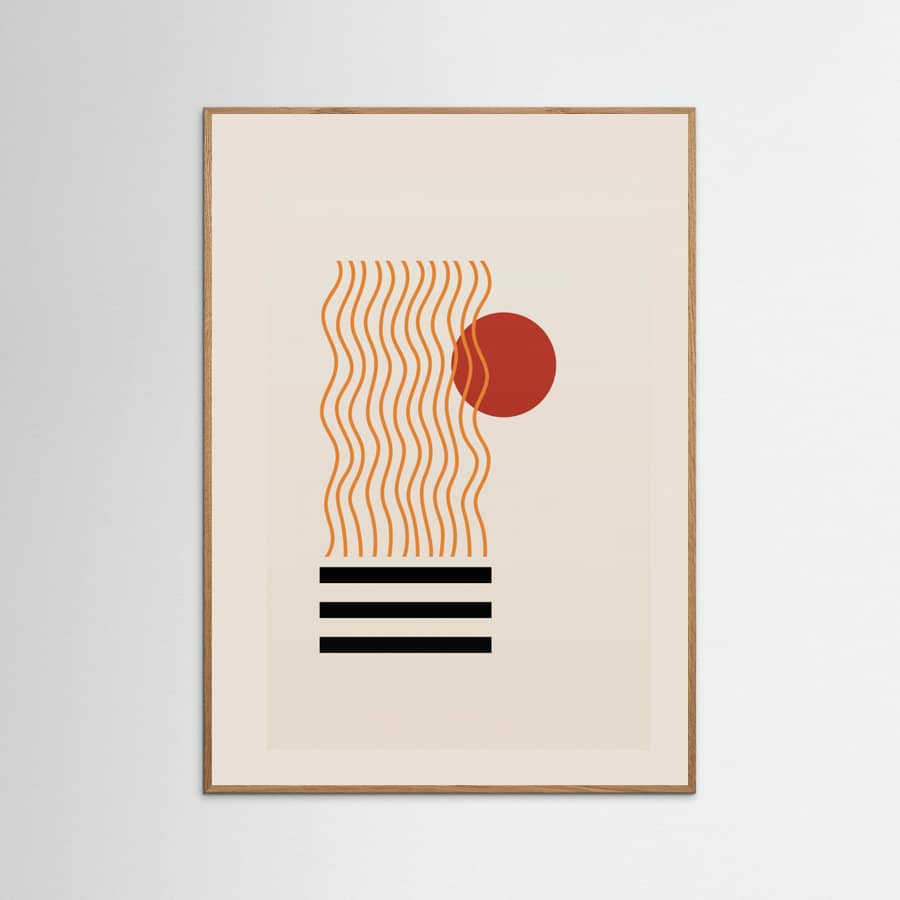 Japandi Modern Poster