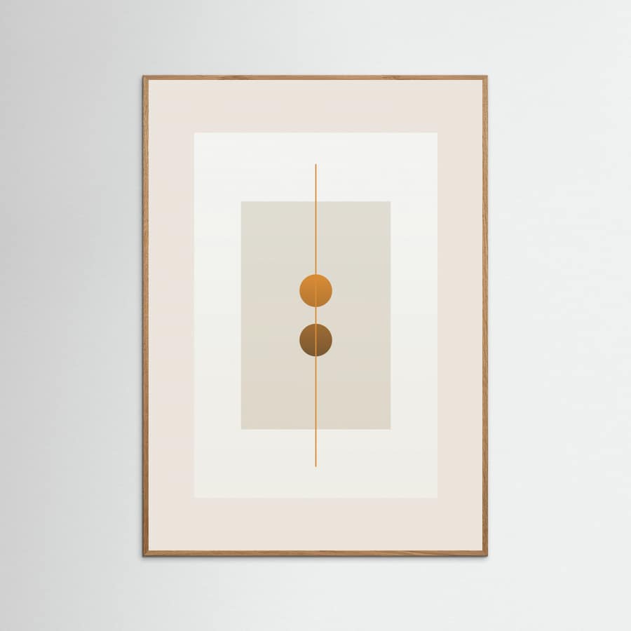Plakat Japandi simple design