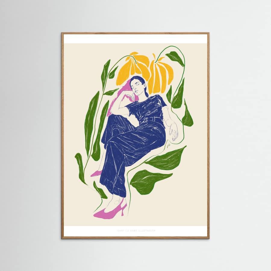 Jlr Quiet in the garden Poster
