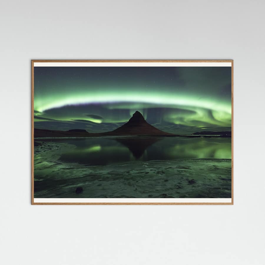 Kirkjufell Aurora Poster