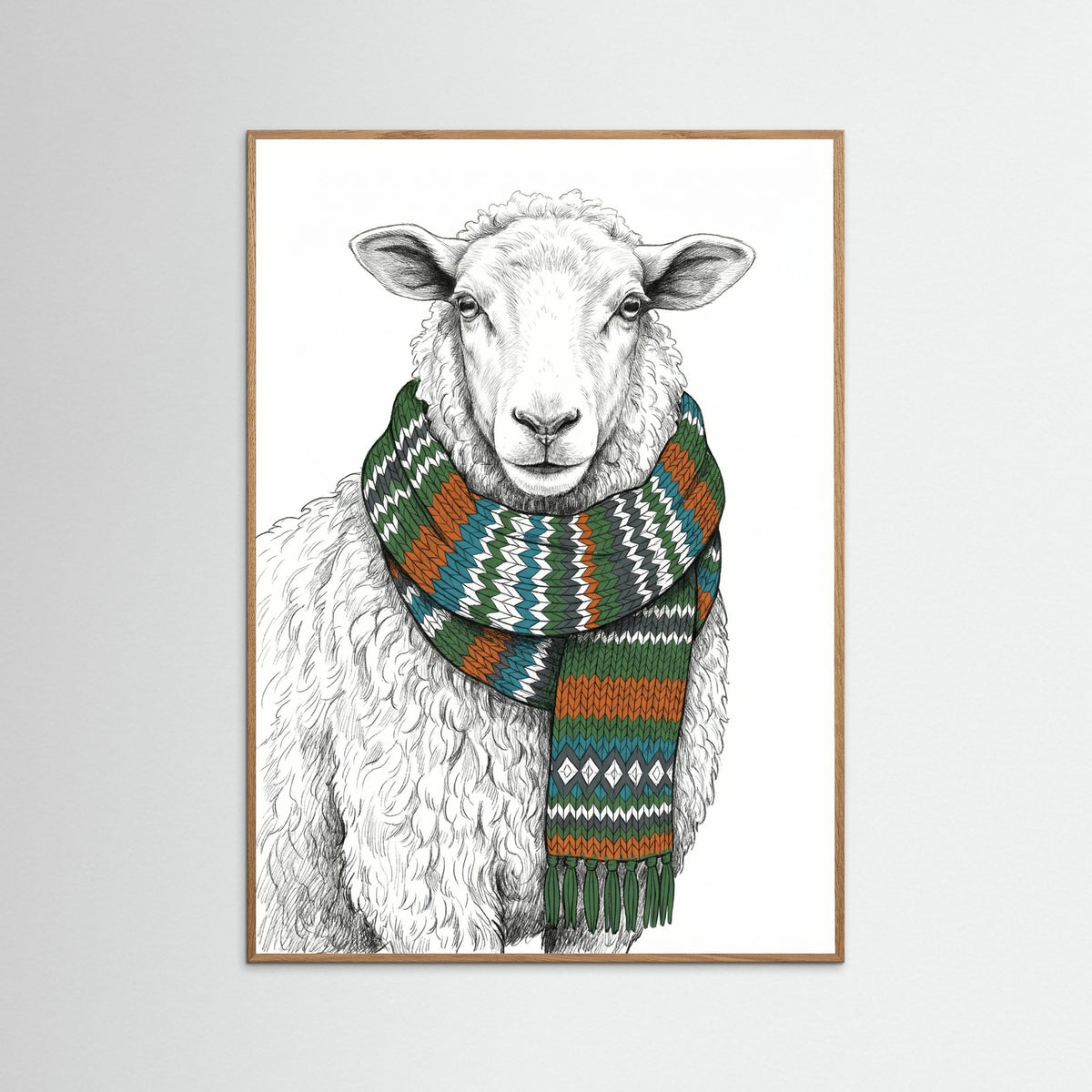 Oak Nature Knitted Hen