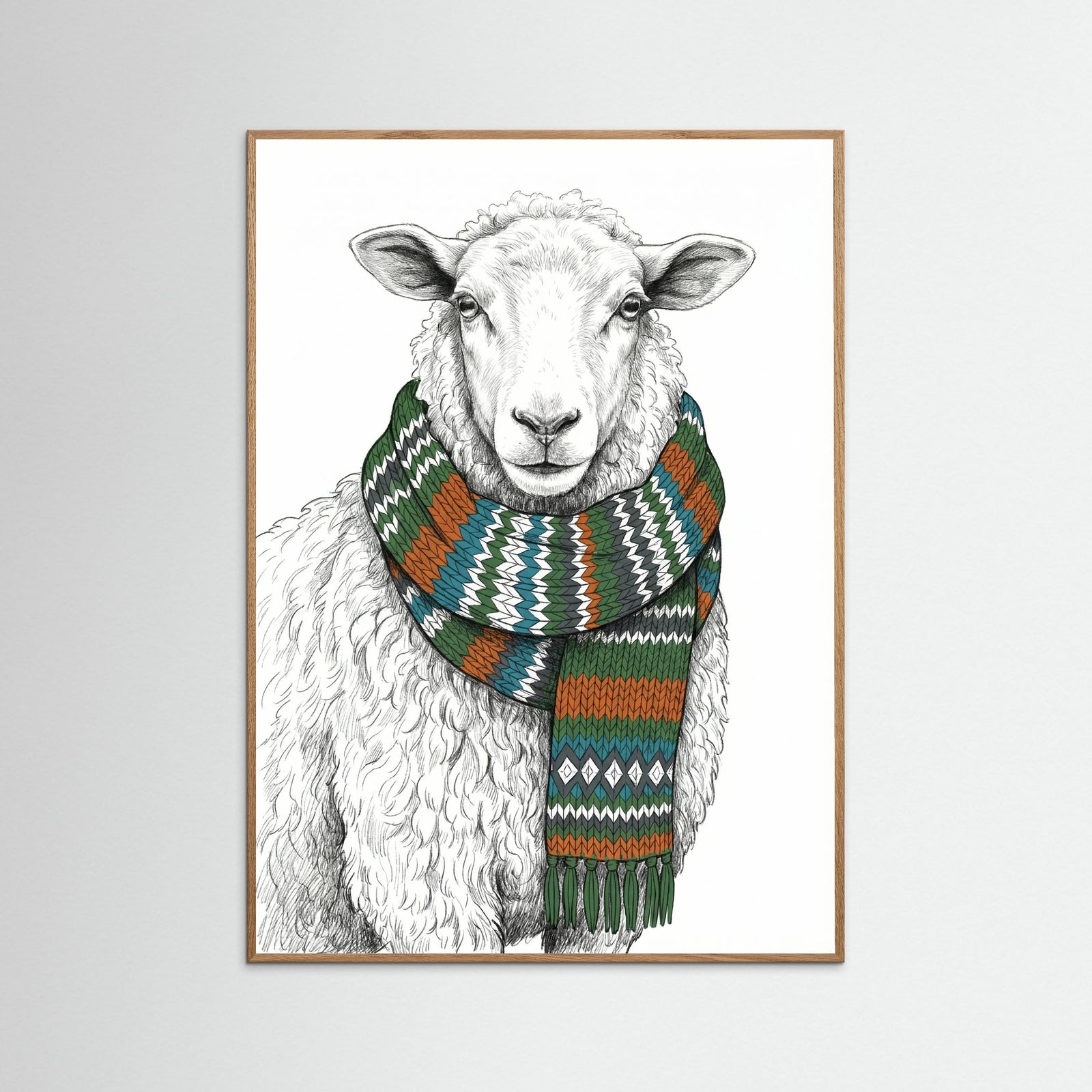 Oak Nature Knitted Hen