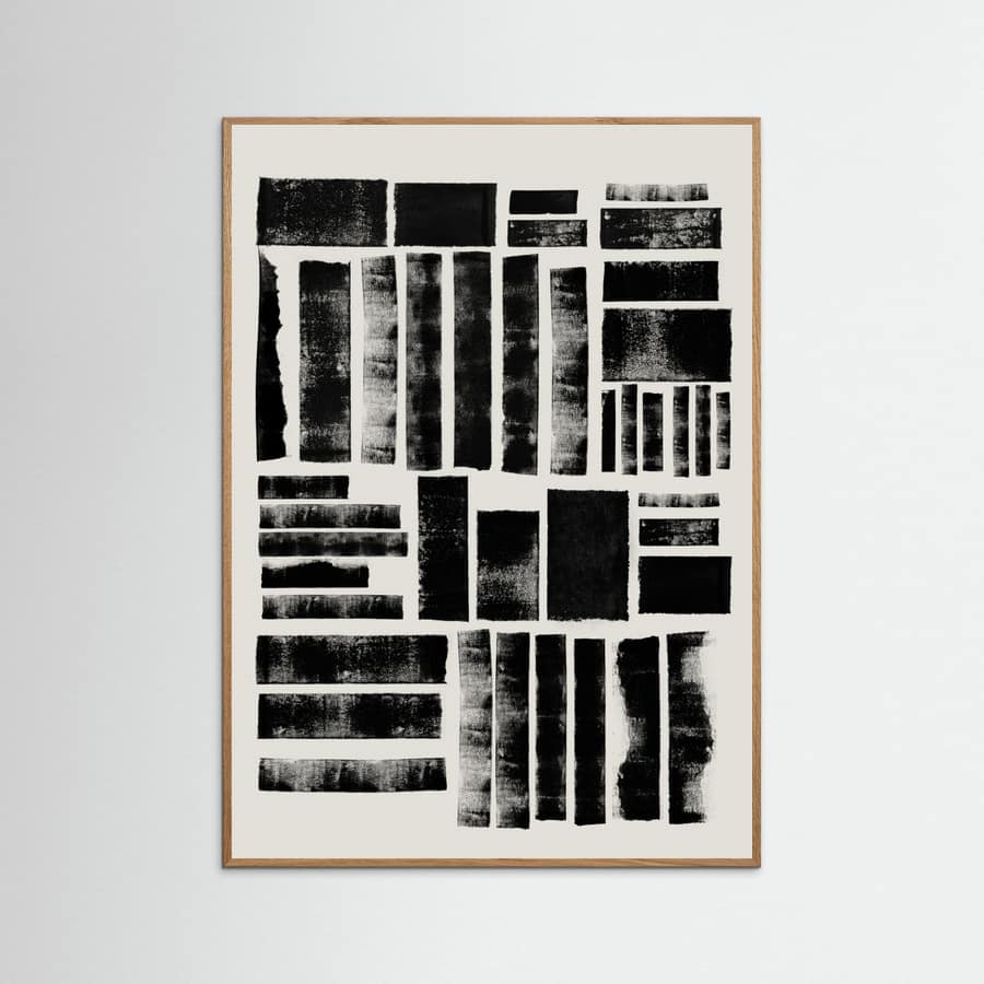 LINO CUT COMPOSITION Poster – poster and art print