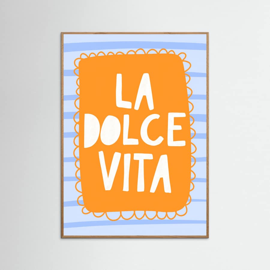 La Dolce Vita Poster – plakat og kunsttryk