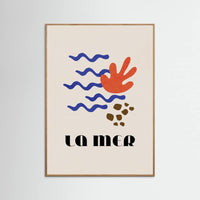 Oak Nature La Mer Abstract Ocean Poster No. 02
