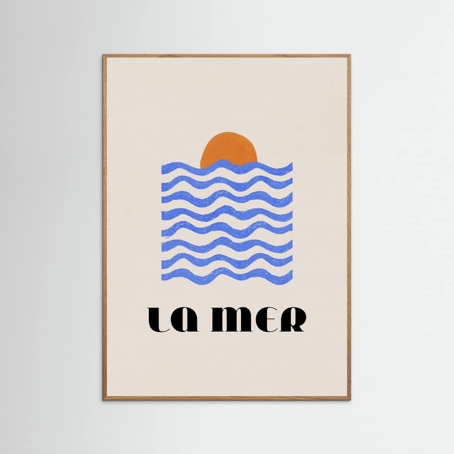 Plakat La Mer Abstract Ocean Poster No. 03