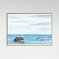 Landscape Orange Rock Beach 24x36 Poster – plakat og kunsttryk