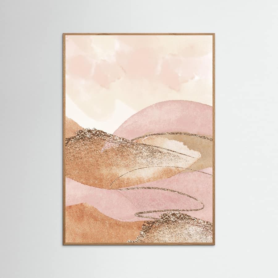 Landscape in pink-2 -juliste – juliste ja taidepainatus