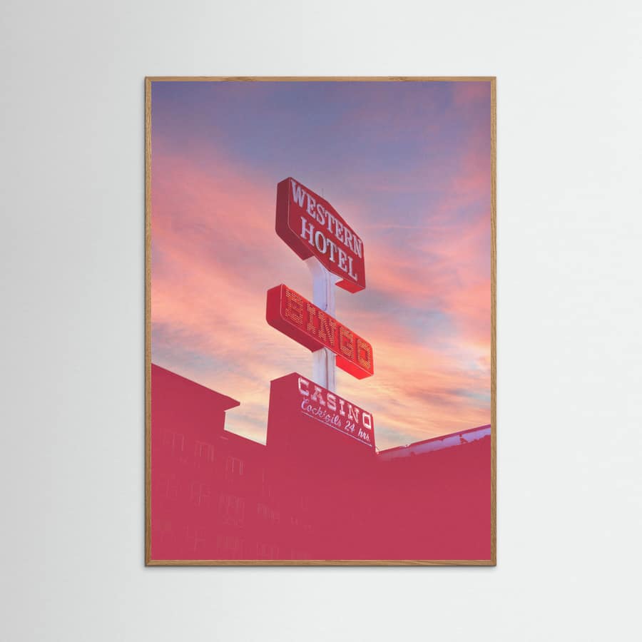 Las Vegas Western Hotel Poster