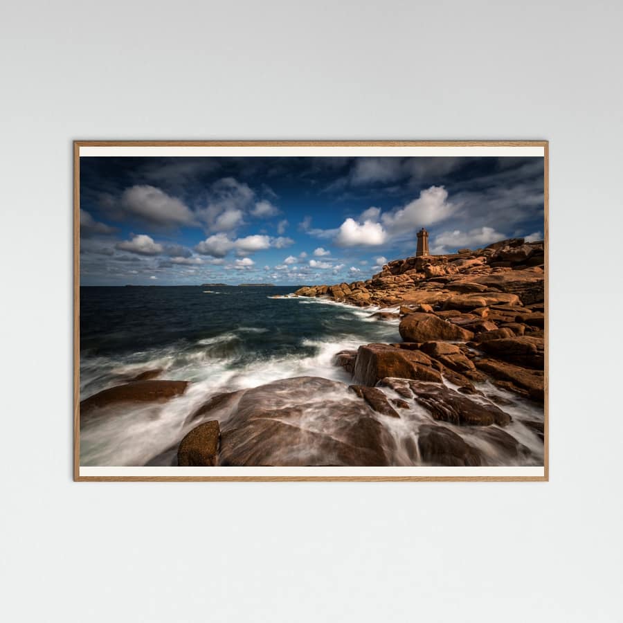 Le phare de Ploumanac'h Poster – poster en kunstdruk
