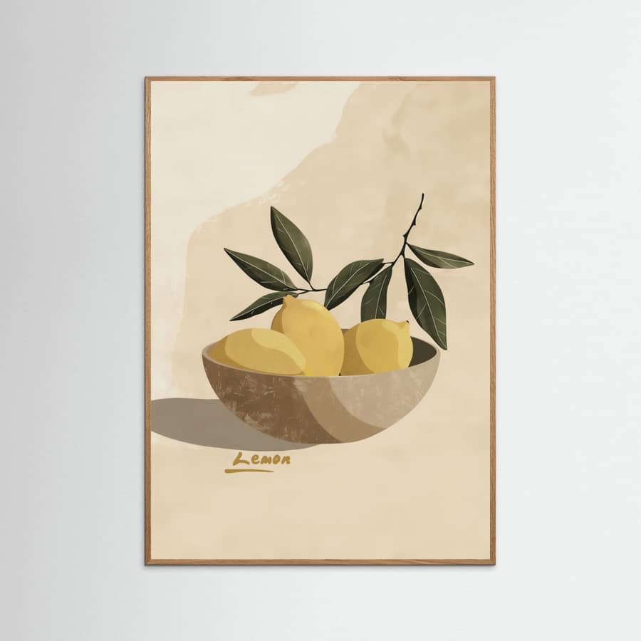 Lemon Poster – Poster und Kunstdruck
