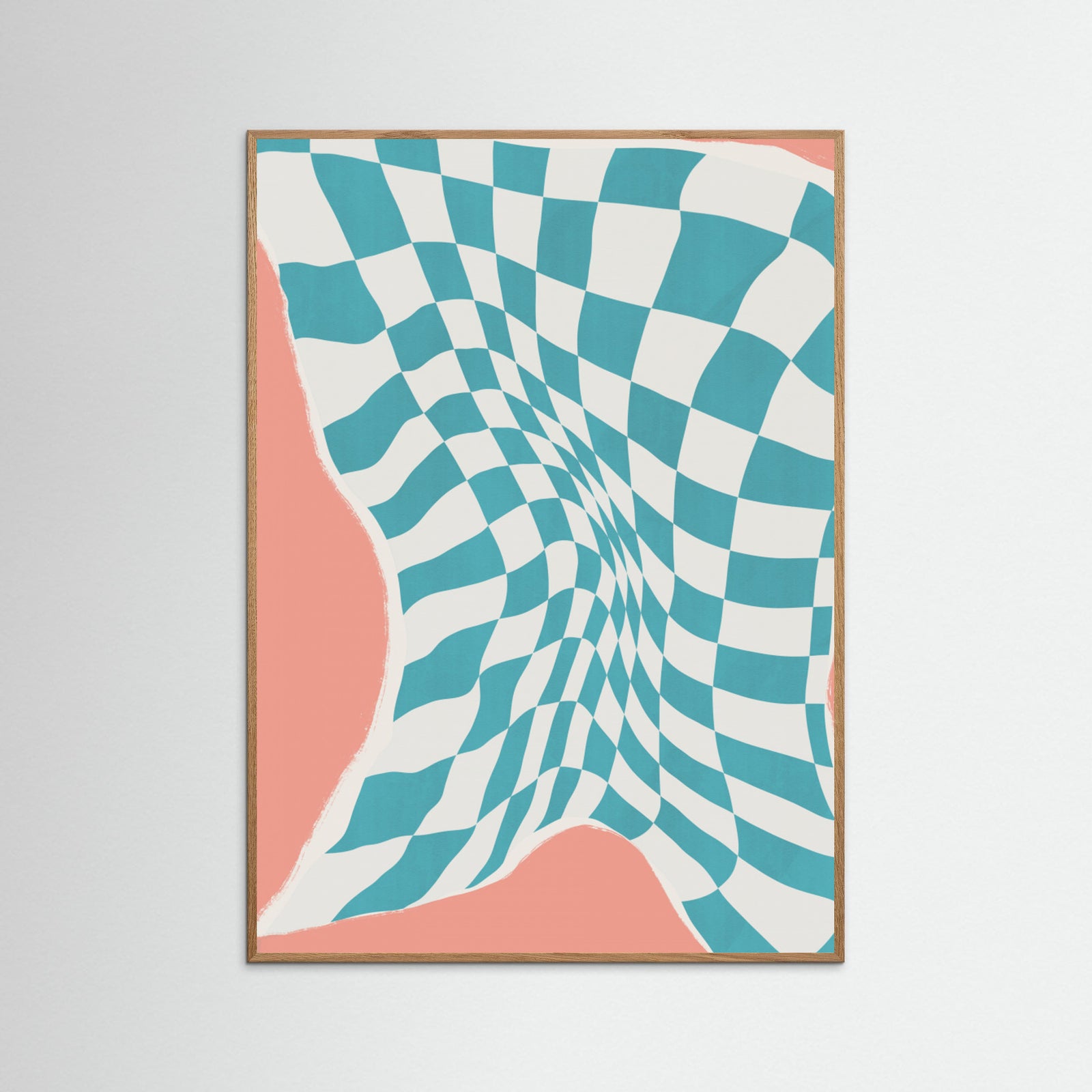 Oak Nature Line Drying Fabric In the Wind Poster