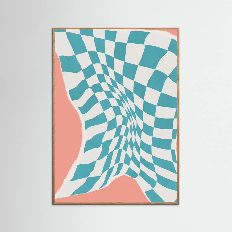 Line Drying Fabric In the Wind Poster