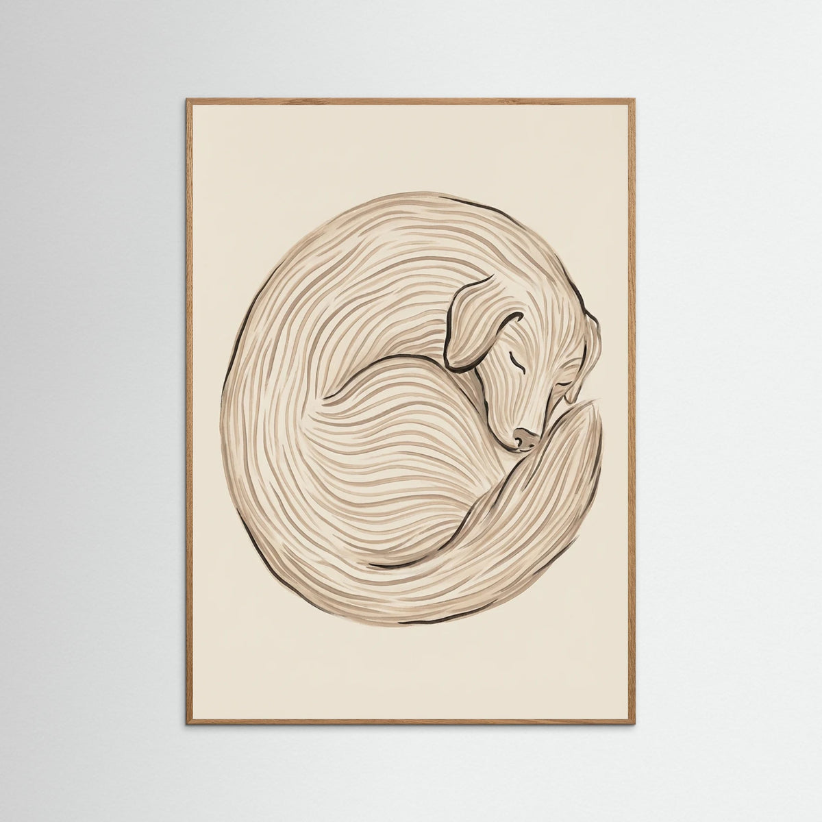 Oak Nature Linear Recline