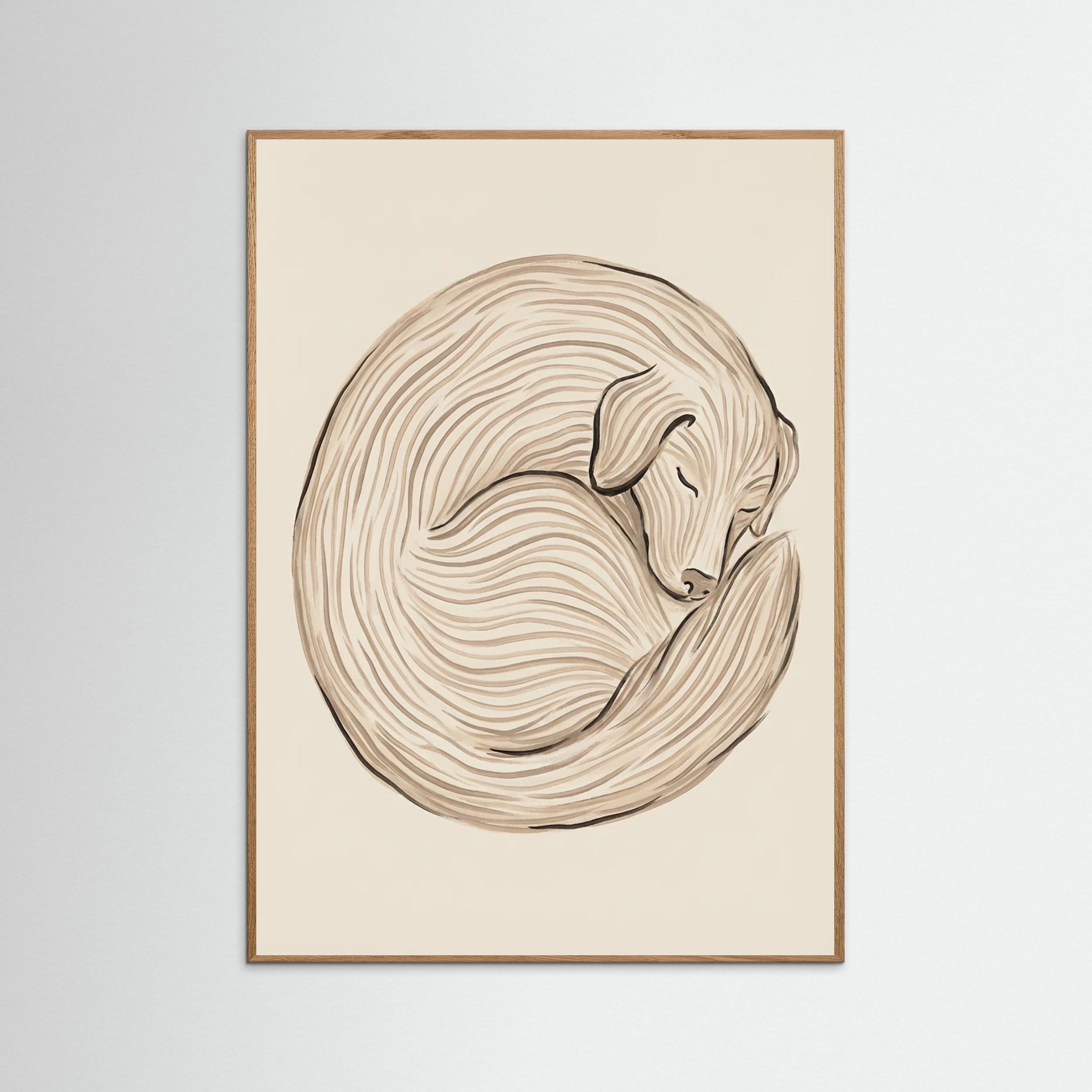 Oak Nature Linear Recline