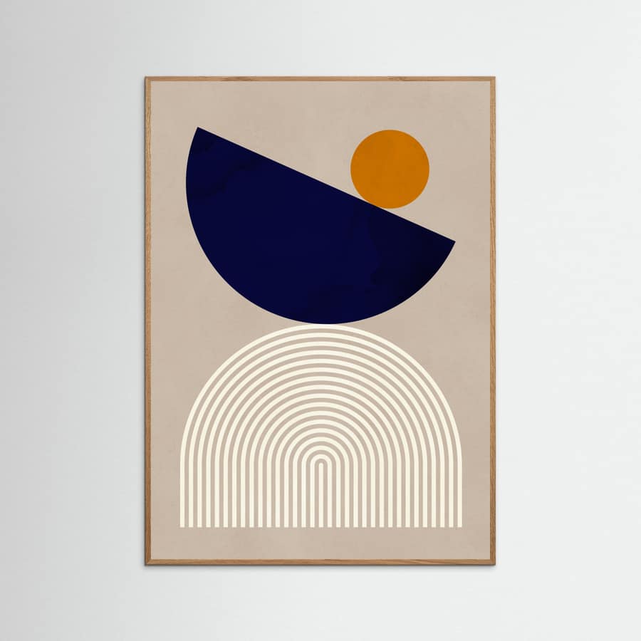 Affiche Lines and semicircles 2 – affiche et impression d’art