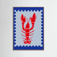 Oak Nature Lobster Card Poster