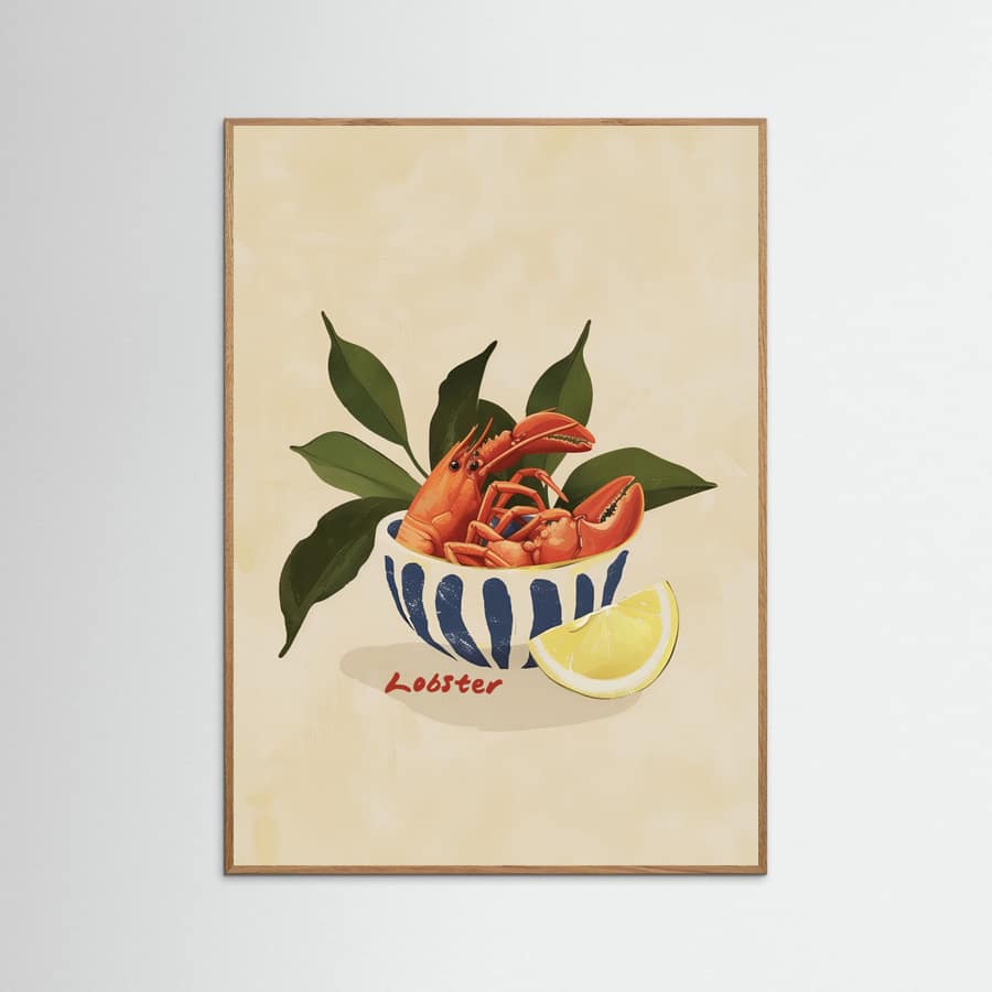 Lobster Poster – Poster und Kunstdruck